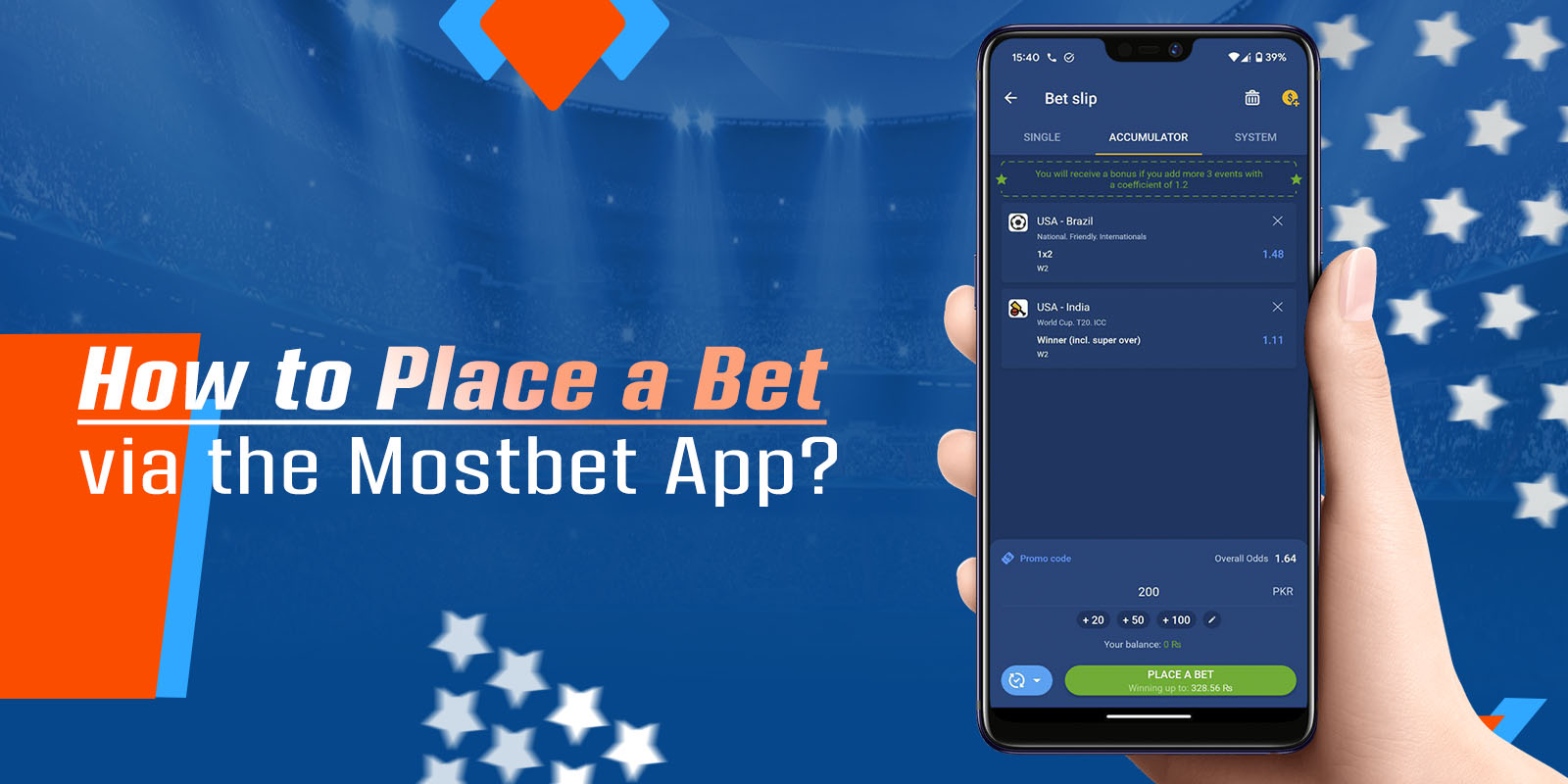 How to Place a Bet via the Mostbet Mobile Application?