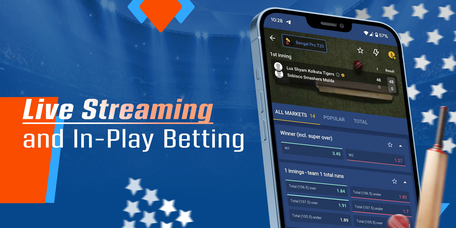 Live streaming and in-play betting