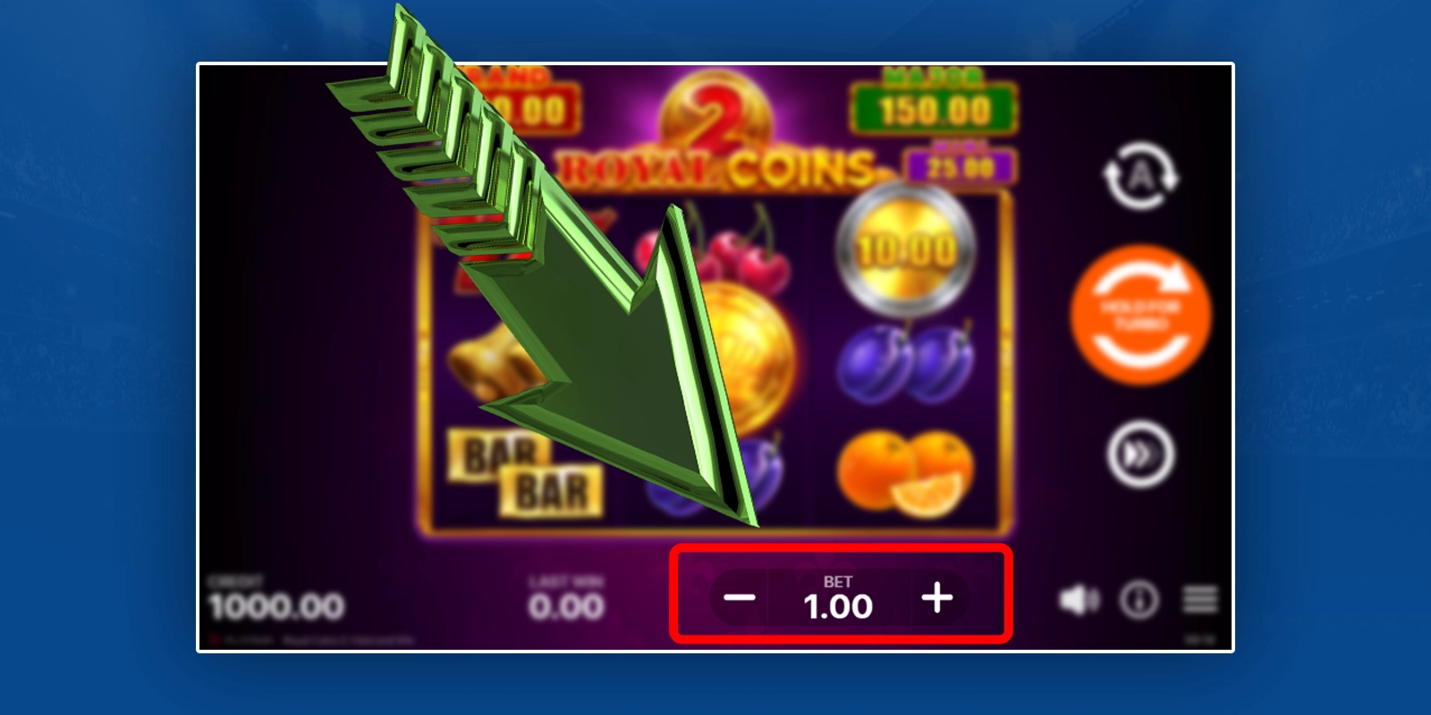 Choose Royal Coins 2 at Mostbet